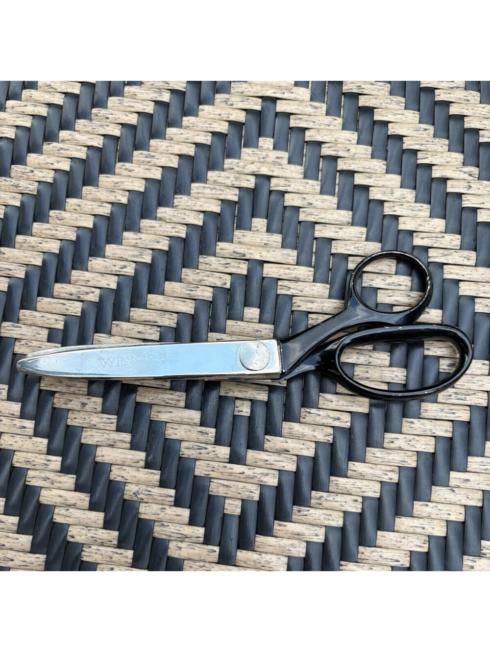 Wiss Pinking Shears Bent-Handle Steel Blades